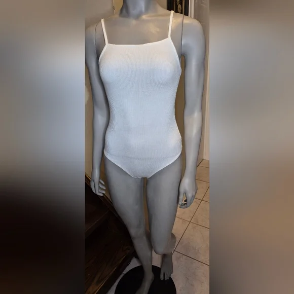 Wild Fable White Ribbed Bodysuit - Picture 8 of 12